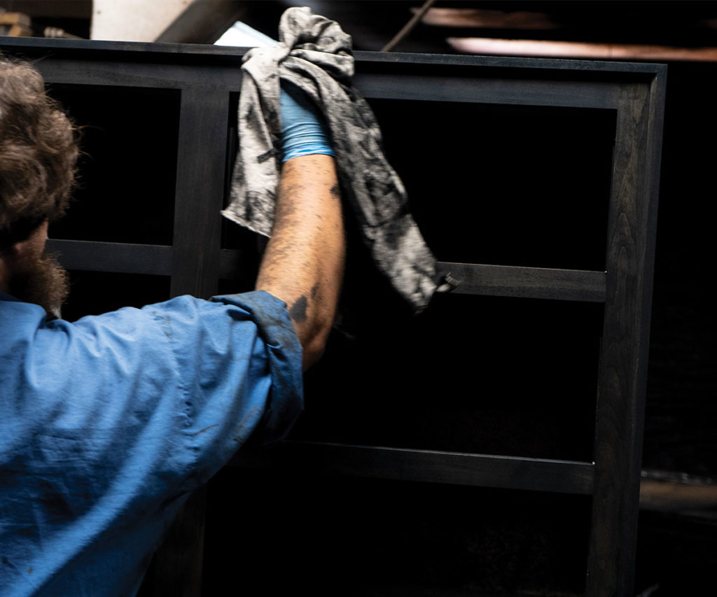 Our furniture is stained with a careful hand.