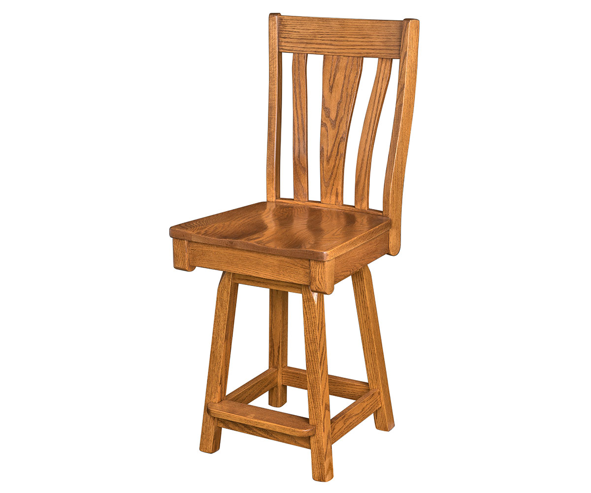 Batavia 24" Swivel Bar Stool Dovetails Furniture