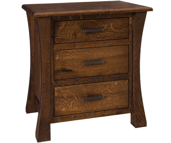 Vandalia 3 Drawer Nightstand