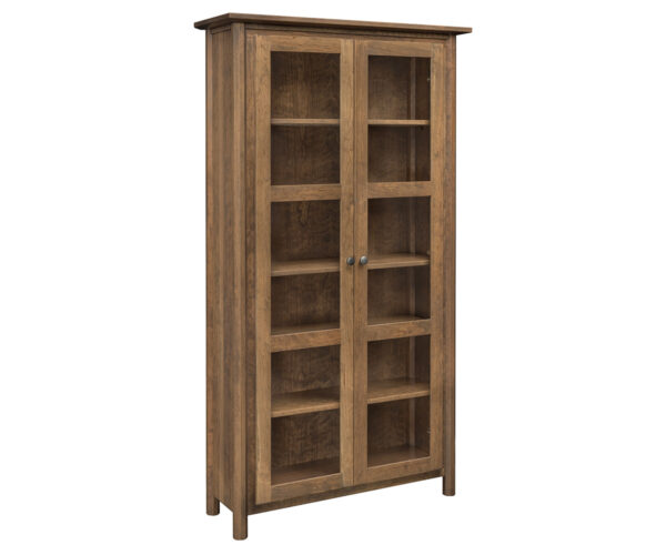 Charleston Bookcase w/Full Length Glass Doors