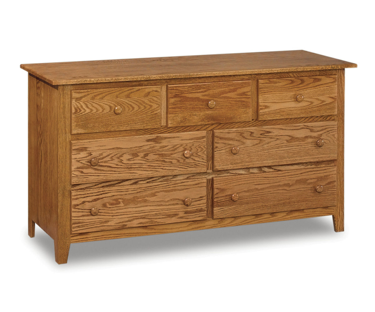 Shaker 7 Drawer Dresser - 59"W