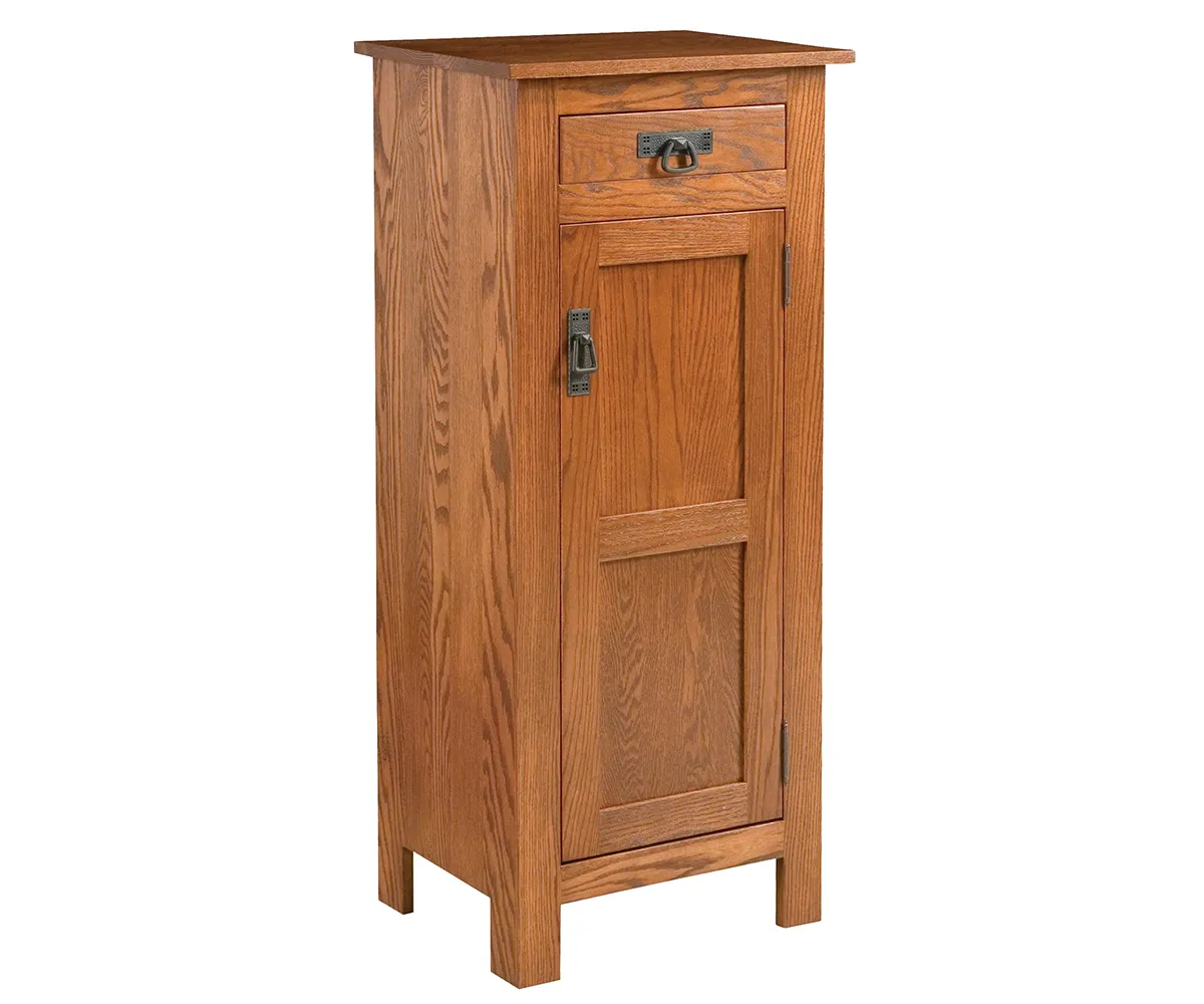 Mission Reverse Panel Pie Safe With Drawer