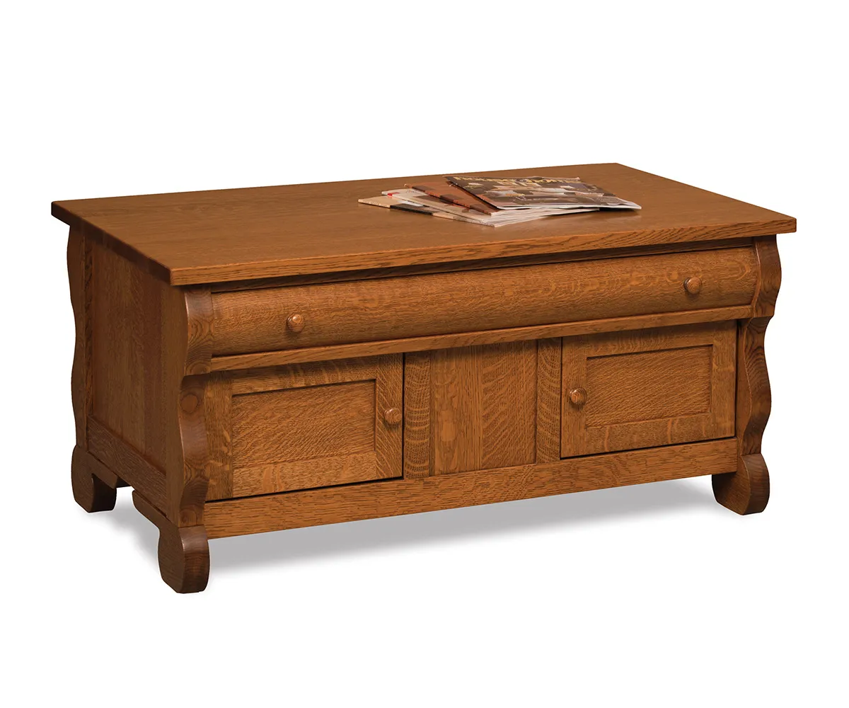 Old Classic Enclosed Coffee Table